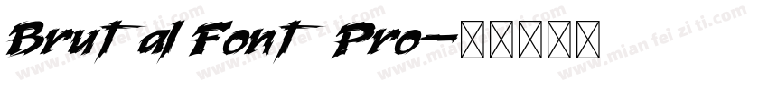 Brutal Font Pro字体转换